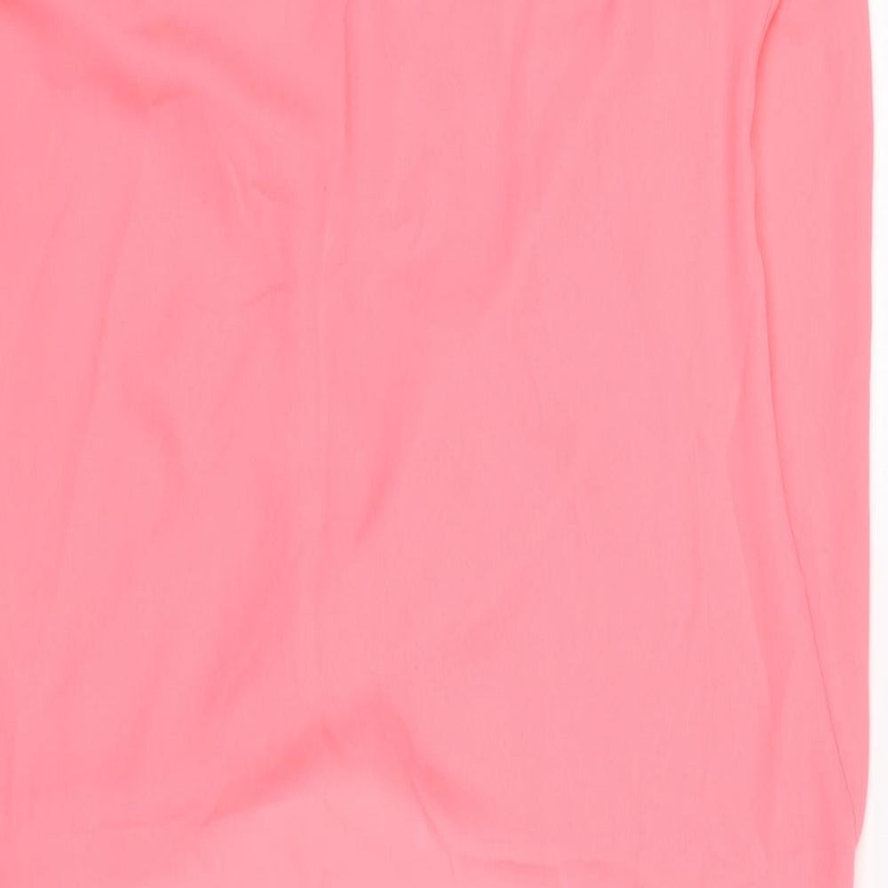 Womens UK Size 8 Missguided Pink Tunic T-Shirt