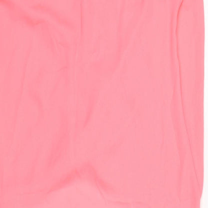 Womens UK Size 8 Missguided Pink Tunic T-Shirt