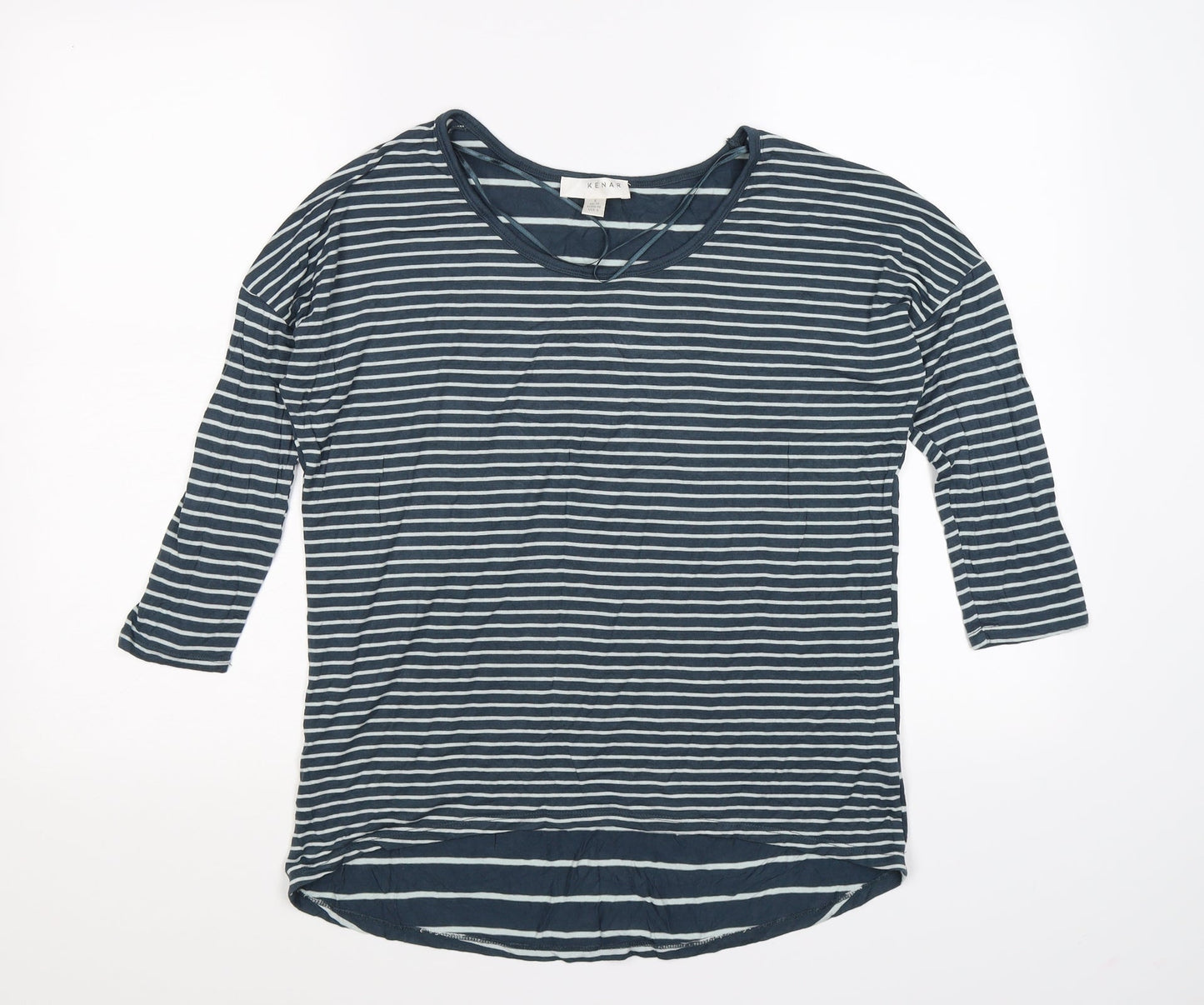 Womens UK Size 10 Kenar Blue Tunic T-Shirt
