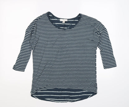 Womens UK Size 10 Kenar Blue Tunic T-Shirt