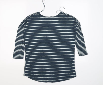 Womens UK Size 10 Kenar Blue Tunic T-Shirt