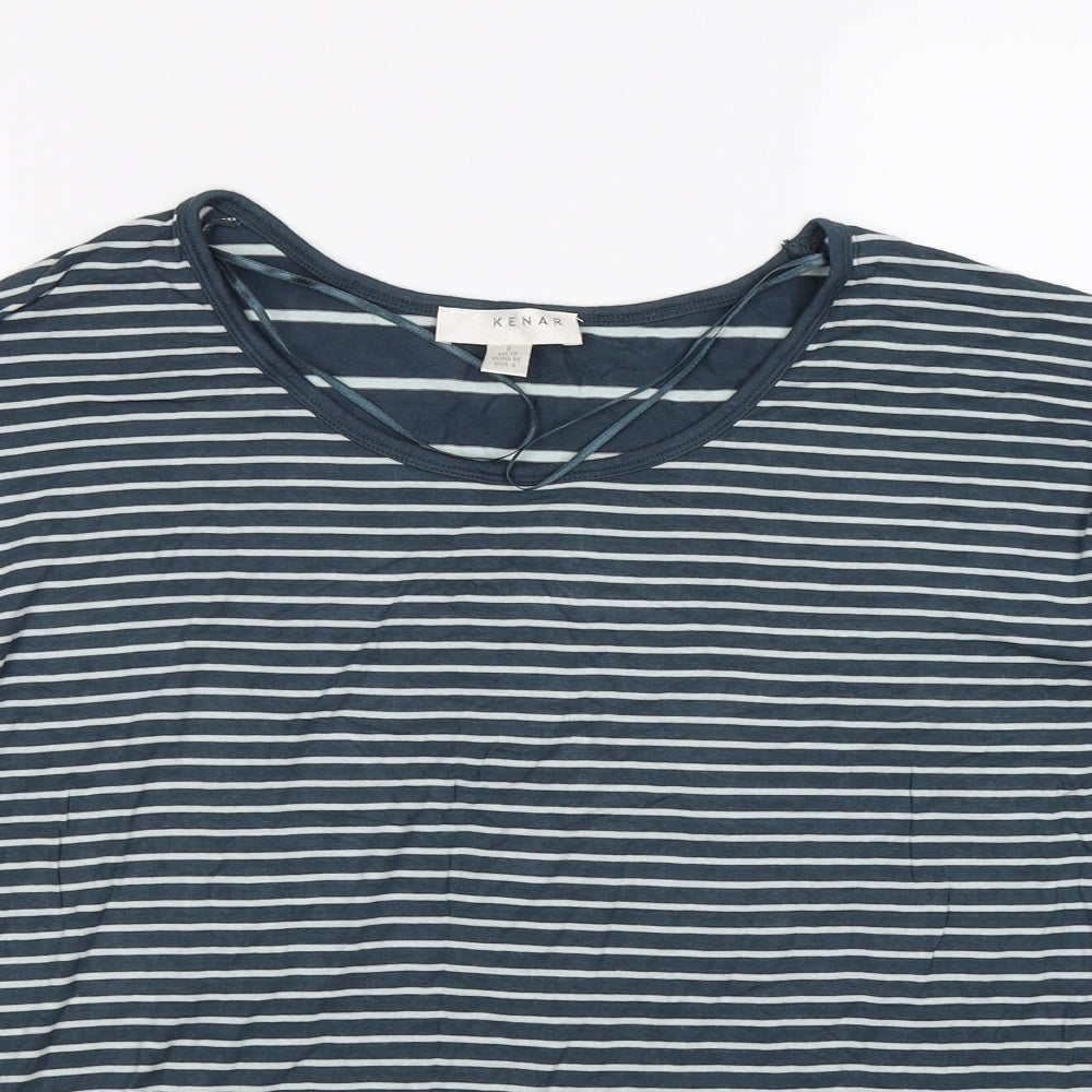 Womens UK Size 10 Kenar Blue Tunic T-Shirt