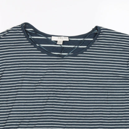 Womens UK Size 10 Kenar Blue Tunic T-Shirt