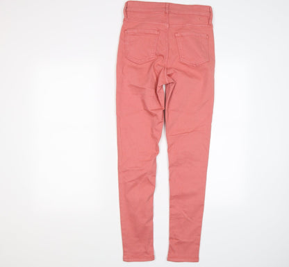 Oasis Womens Pink  Denim Skinny Jeans Size 8 L28 in - STILLETTO
