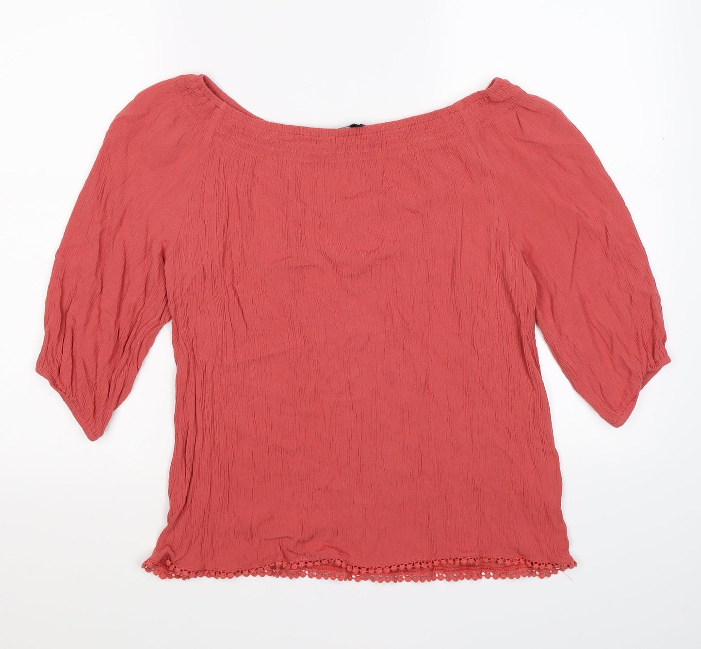 Womens UK Size 12 New Look Pink Tunic T-Shirt
