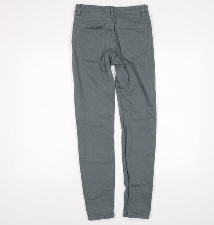 Womens UK Size 8 H&M Regular Fit Skinny Grey Jeans
