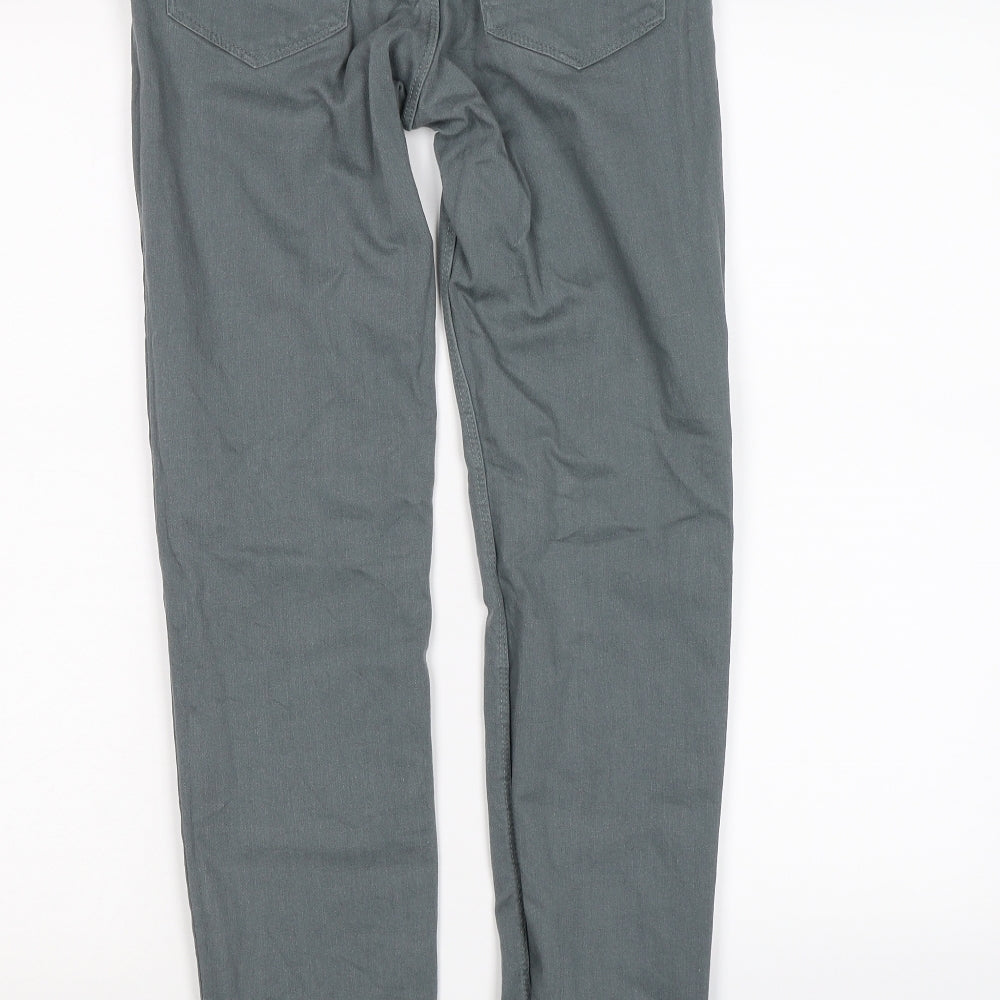 Womens UK Size 8 H&M Regular Fit Skinny Grey Jeans