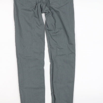 Womens UK Size 8 H&M Regular Fit Skinny Grey Jeans