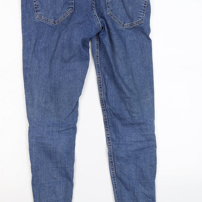 denim co Womens Blue  Denim Skinny Jeans Size 8 L26 in - taped seams