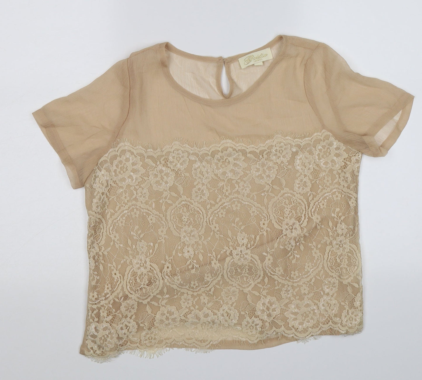 Womens UK Size S Goldie Gold Tunic T-Shirt