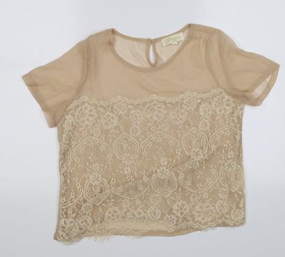 Womens UK Size S Goldie Gold Tunic T-Shirt