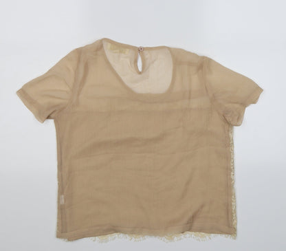 Womens UK Size S Goldie Gold Tunic T-Shirt