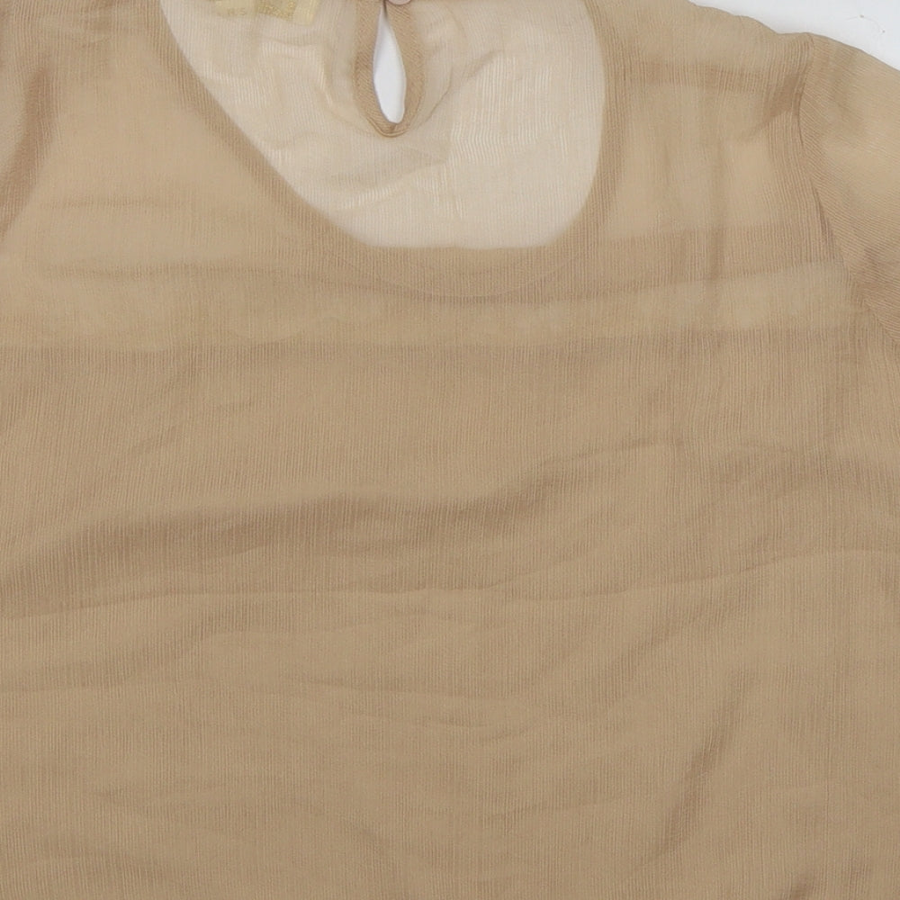 Womens UK Size S Goldie Gold Tunic T-Shirt