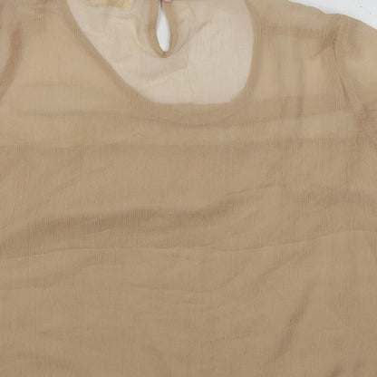 Womens UK Size S Goldie Gold Tunic T-Shirt