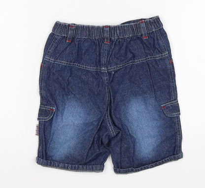Aardvark Boys Blue  Denim Cargo Shorts Size 2 Years