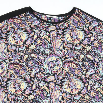 TU Womens Black Paisley  Shift  Size 16