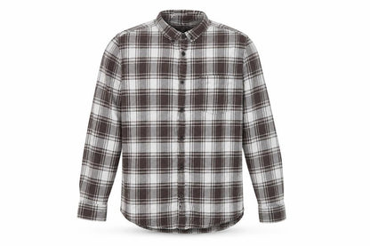 Primark Mens Grey Check   Button-Up Size L