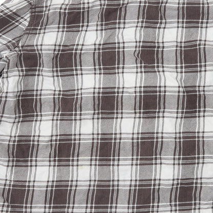 Primark Mens Grey Check   Button-Up Size L
