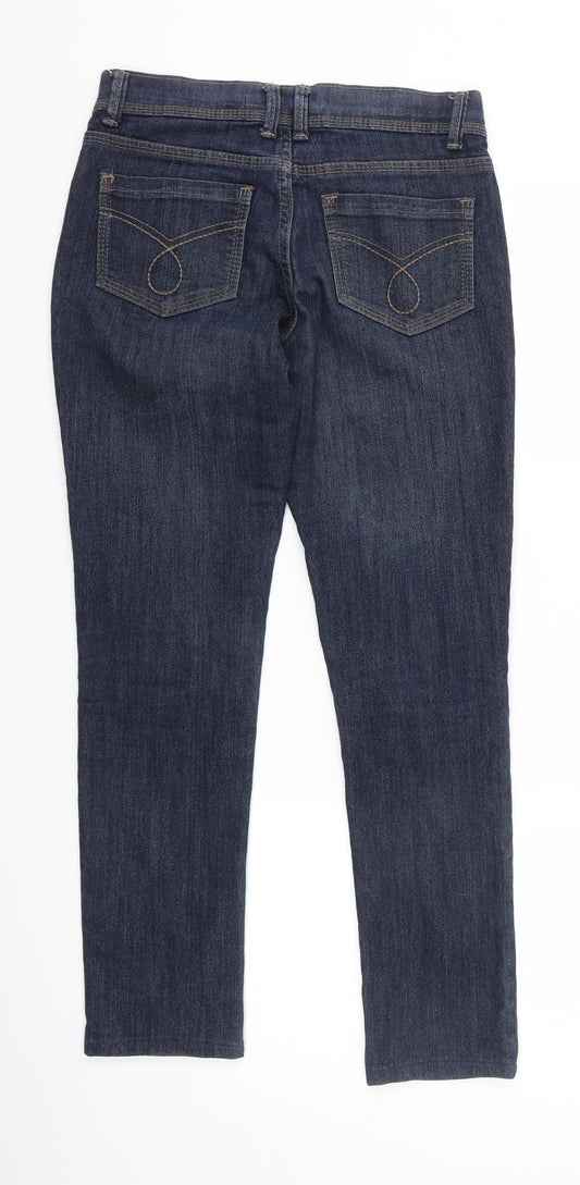 denim co Womens Blue  Denim Skinny Jeans Size 8 L26 in