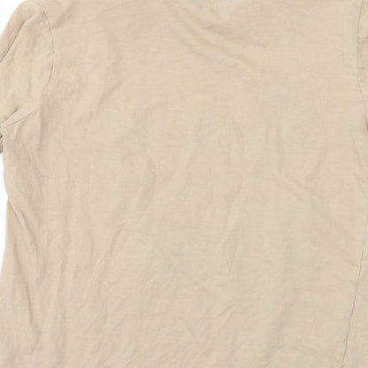 Womens UK Size 10 New Look Brown Basic T-Shirt