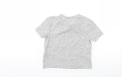 Very  Boys Grey   Basic T-Shirt Size 6-9 Months  - Little Brother