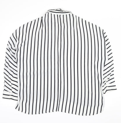 Womens UK Size 16 Select White Basic Button-Up