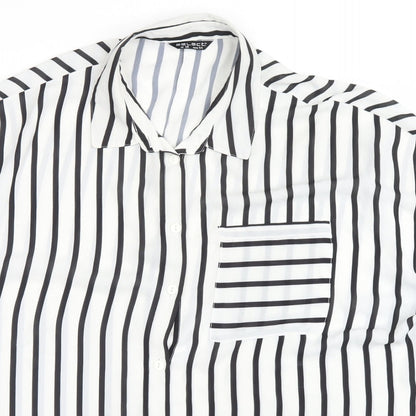Womens UK Size 16 Select White Basic Button-Up
