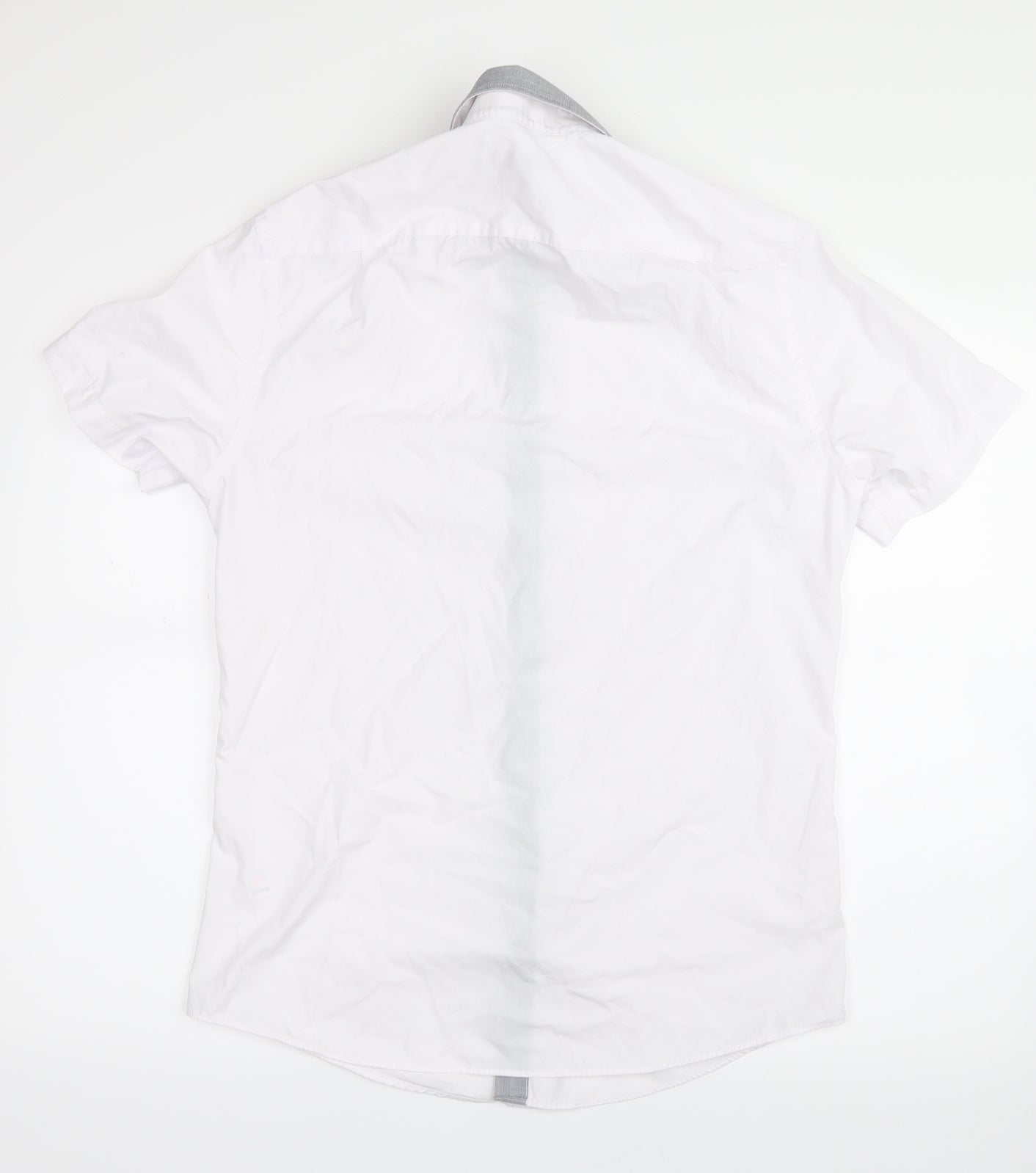 George Mens White    Button-Up Size 15