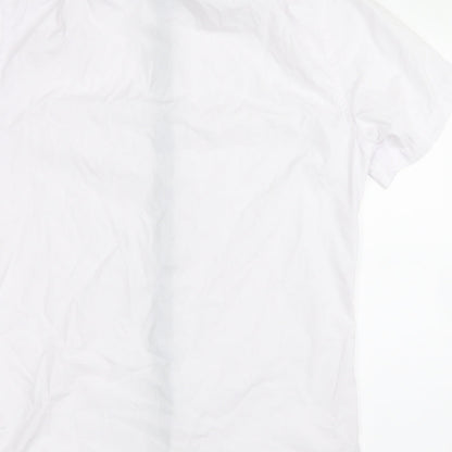 George Mens White    Button-Up Size 15