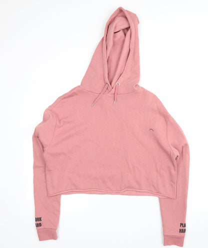 H&M Womens Pink   Pullover Hoodie Size M