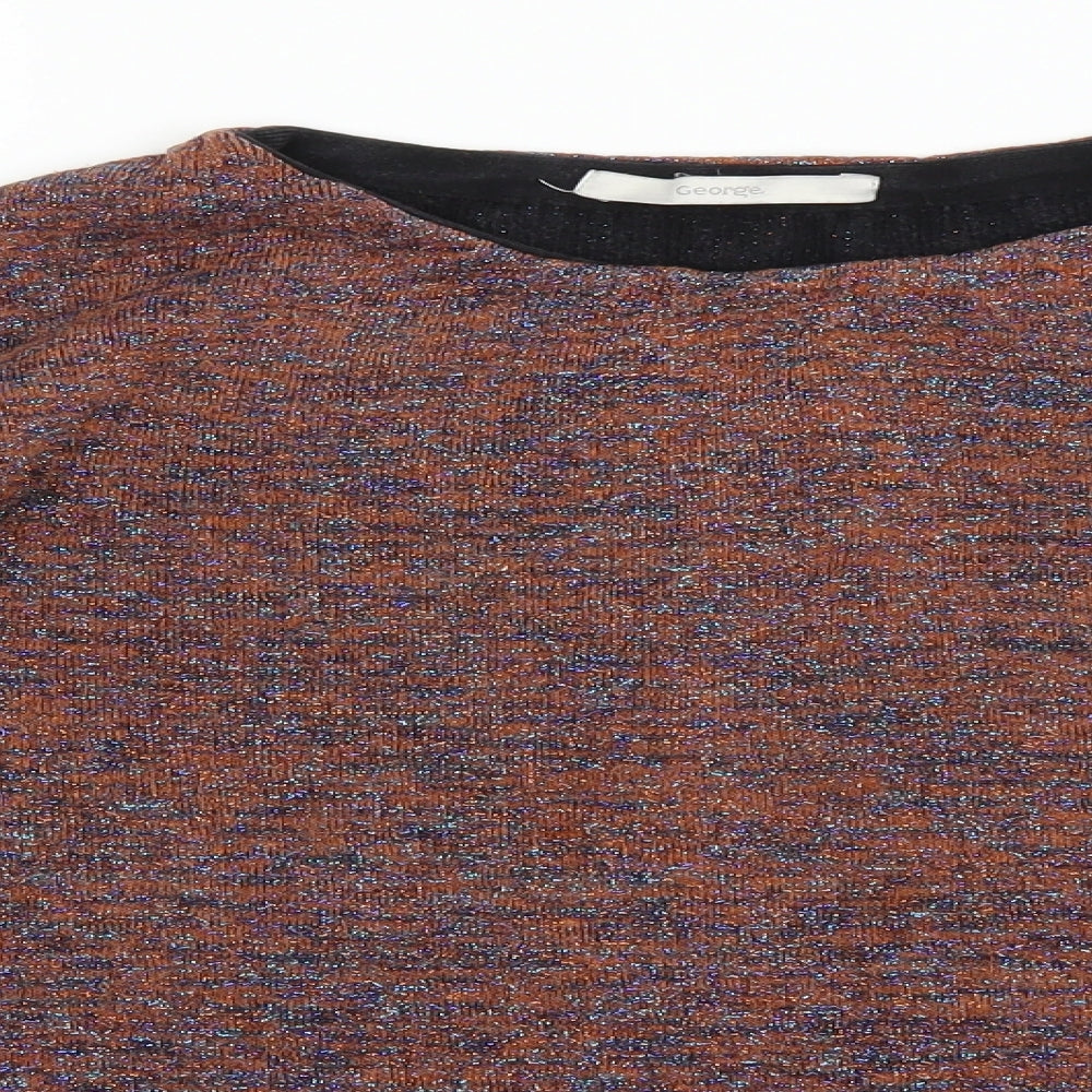 George Womens Orange   Pullover Jumper Size 12