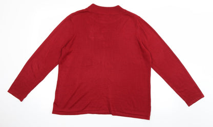 Bon Marché Womens Red   Pullover Jumper Size M