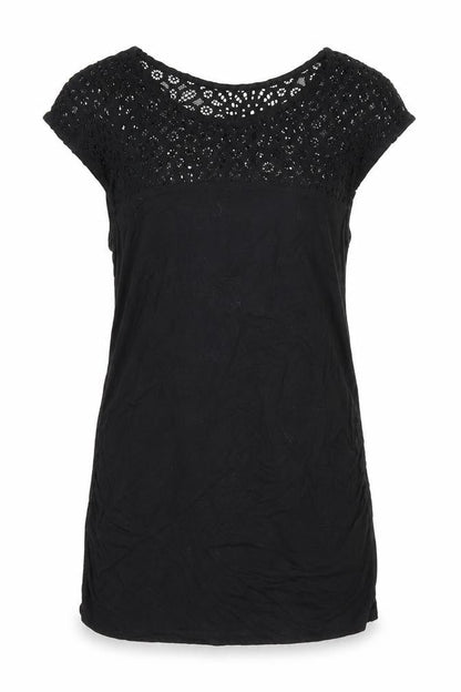 Womens UK Size S H&M Black Basic T-Shirt