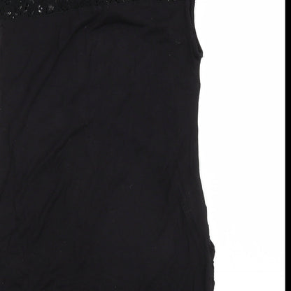 Womens UK Size S H&M Black Basic T-Shirt