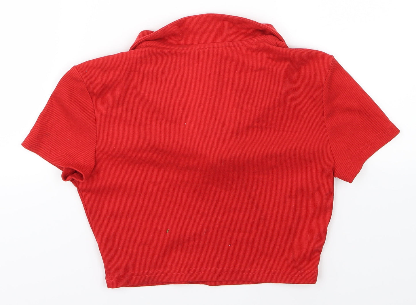 SheIn Womens Red   Cropped T-Shirt Size S