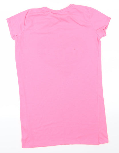 Primark Girls Pink   Basic T-Shirt Size 11-12 Years  - style icon