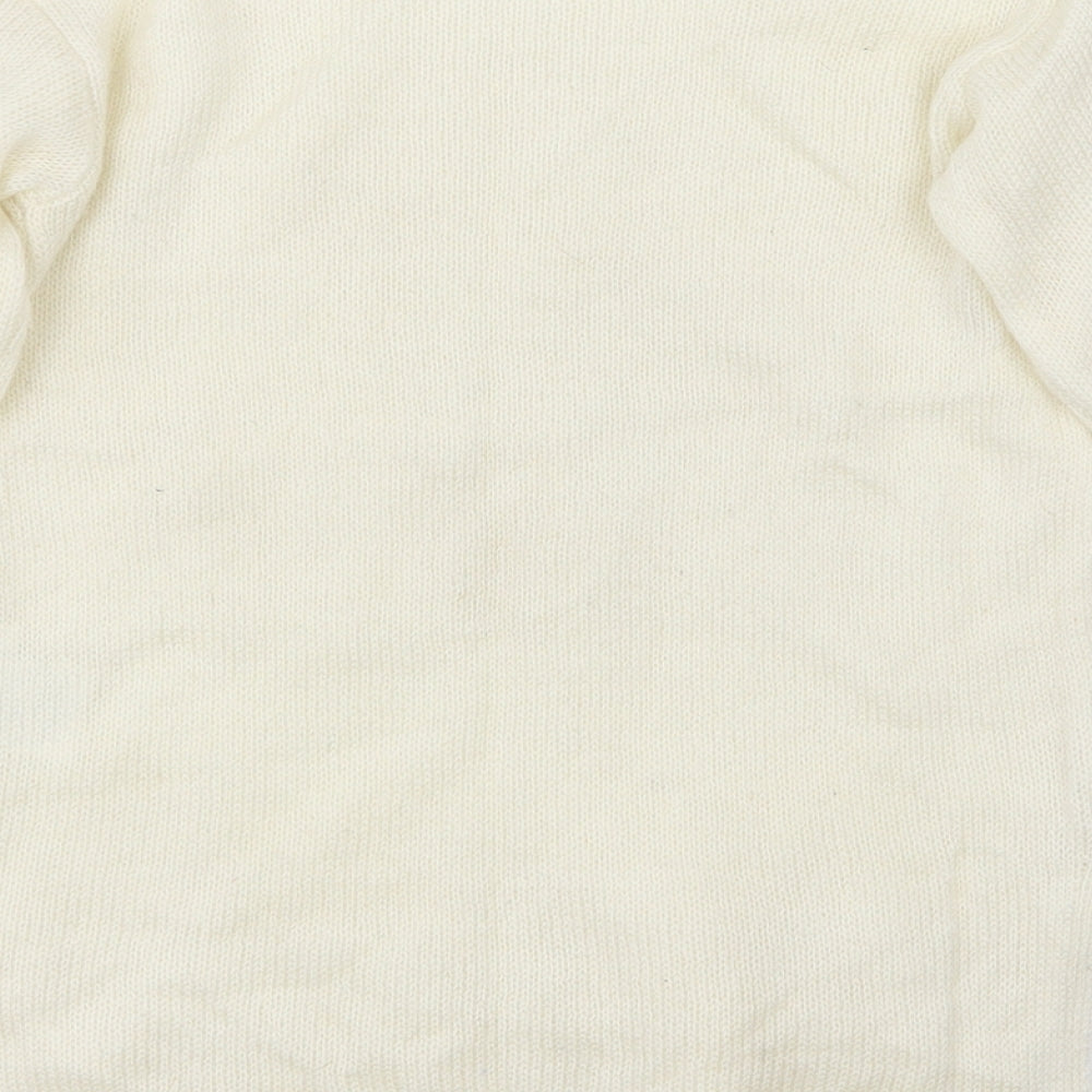 H&M Girls White   Pullover Jumper Size 11-12 Years  - wonder