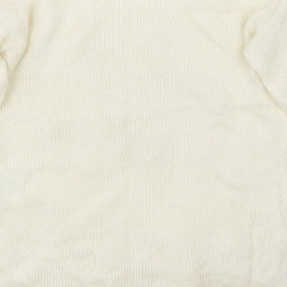 H&M Girls White   Pullover Jumper Size 11-12 Years  - wonder
