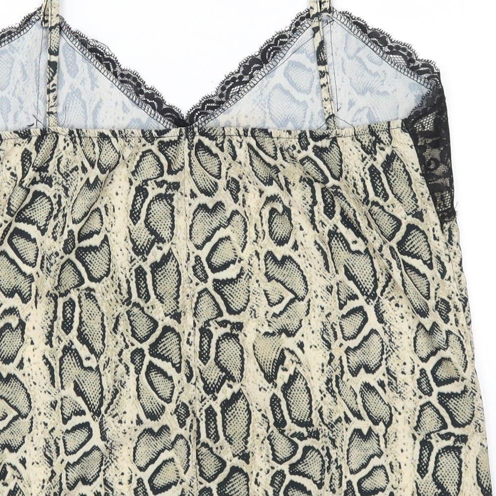 Made in Italy Womens Brown   Basic Tank Size 14