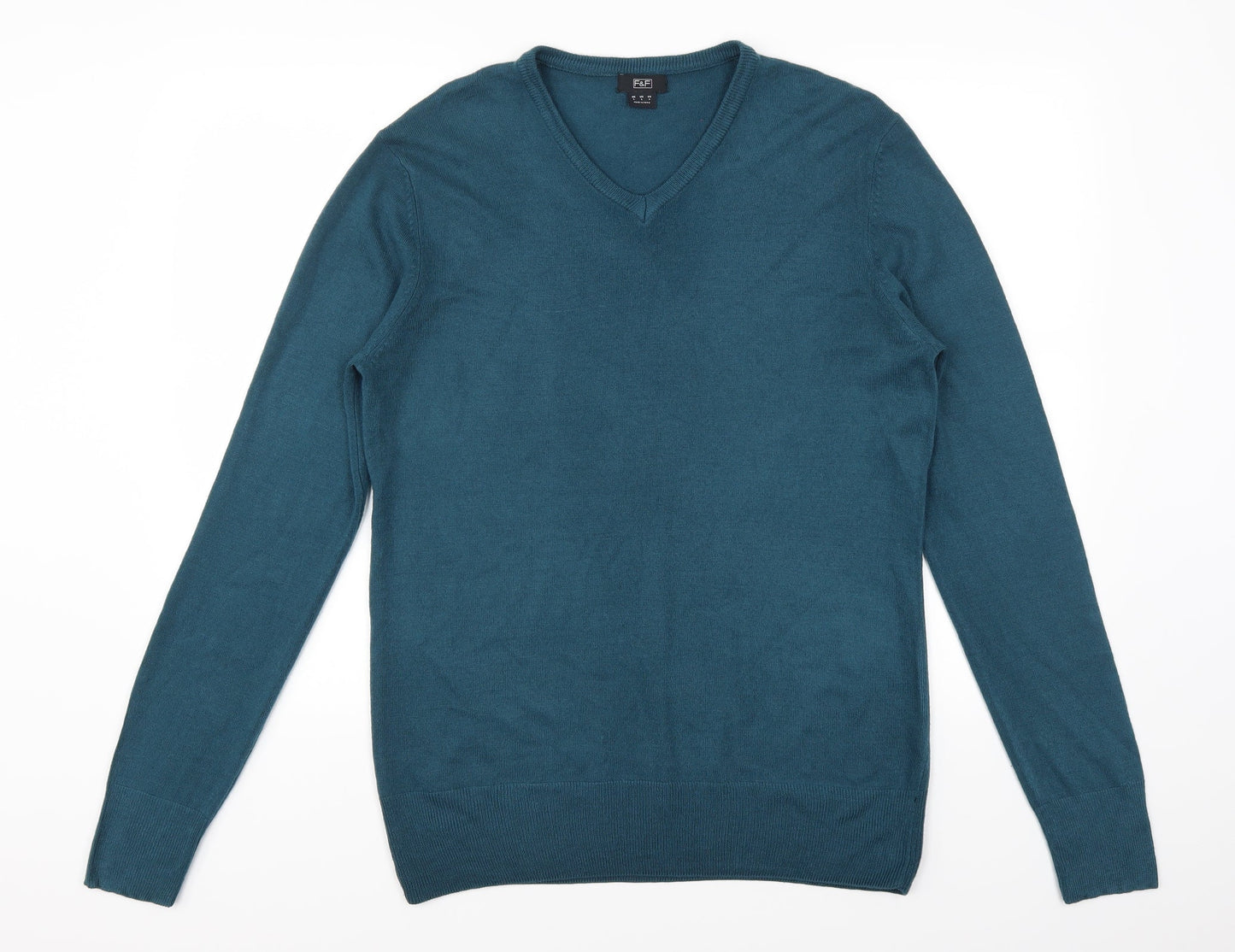 F&F Mens Blue   Pullover Jumper Size L