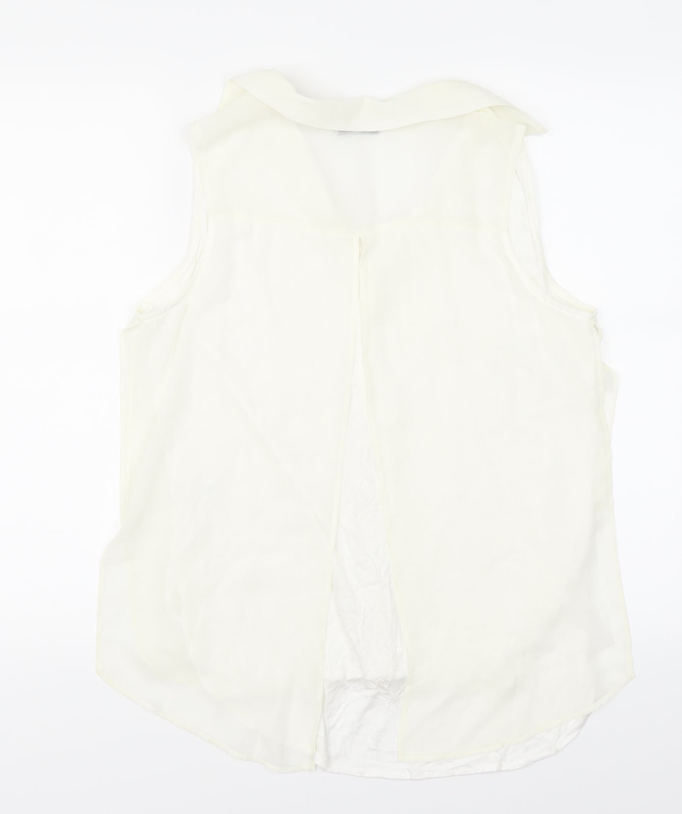 tu  Womens Ivory   Basic Blouse Size 12