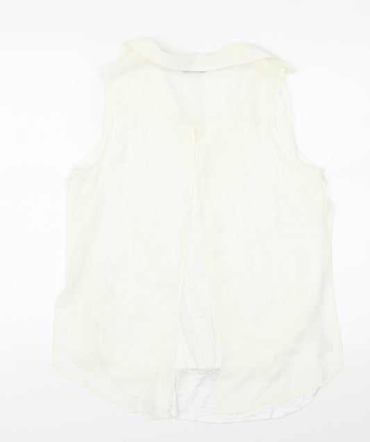 tu  Womens Ivory   Basic Blouse Size 12