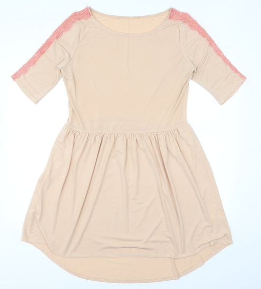 Be Beau Womens Pink   Fit & Flare  Size 14