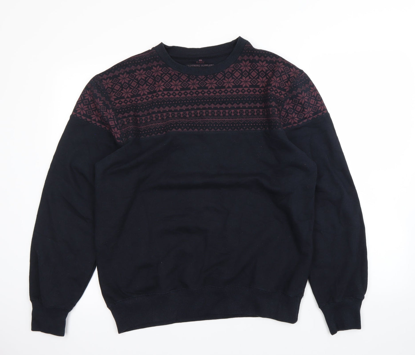 Easy Mens Blue   Pullover Jumper Size M