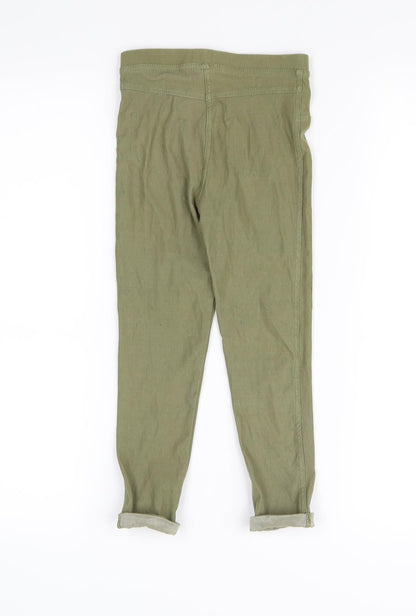 Preworn Girls Green   Jegging Trousers Size 4 Years