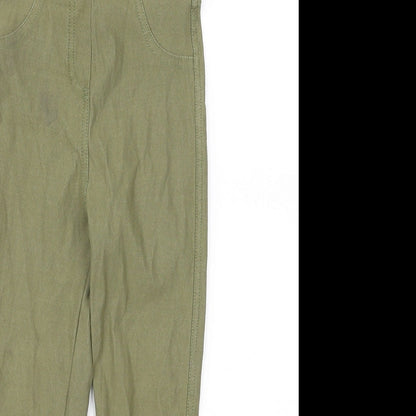 Preworn Girls Green   Jegging Trousers Size 4 Years