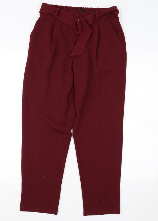 New Look Womens Red   Dress Pants Trousers Size 10 L27 in