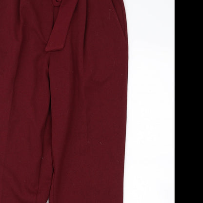 New Look Womens Red   Dress Pants Trousers Size 10 L27 in