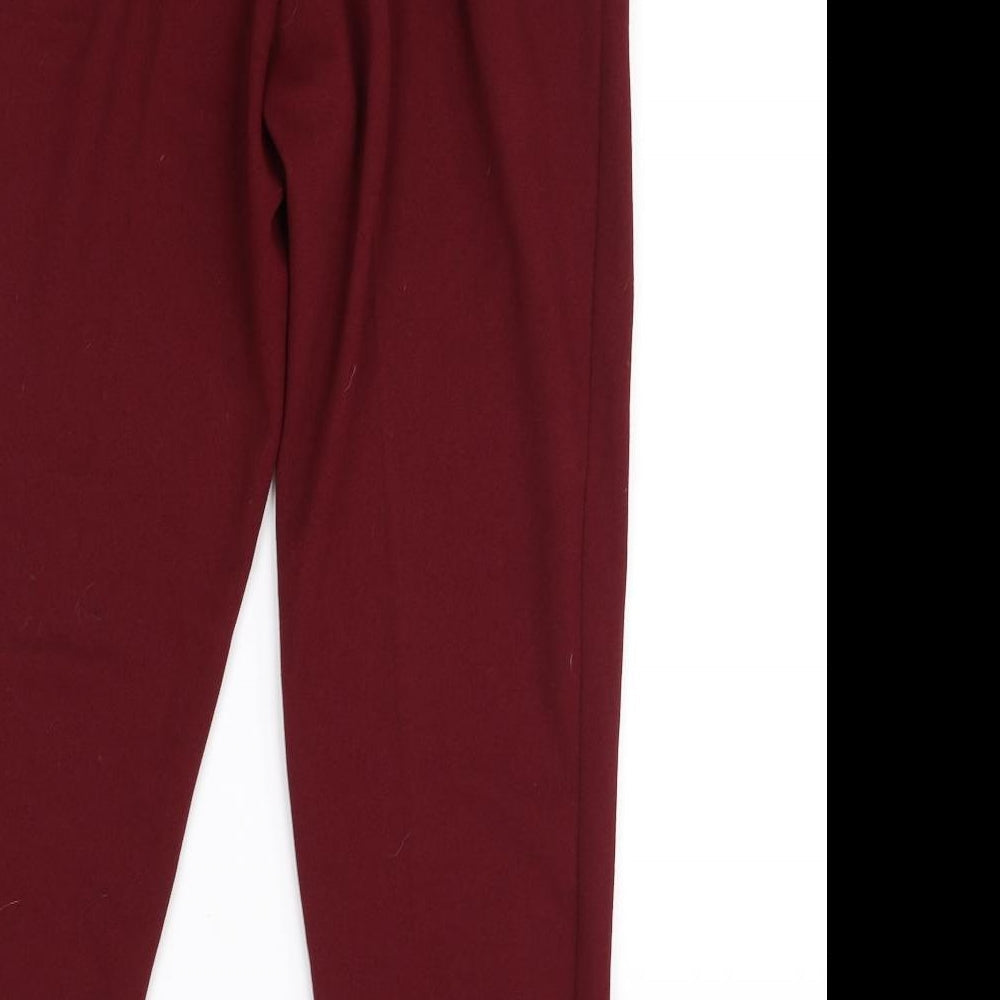 New Look Womens Red   Dress Pants Trousers Size 10 L27 in