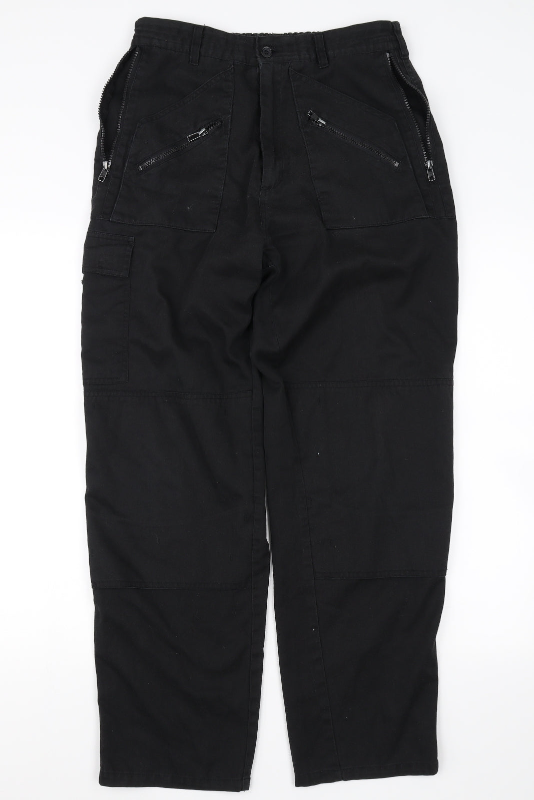 Preworn Mens Black   Trousers  Size M L28 in